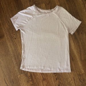 AE Pinstripped Crewneck Baby Tee